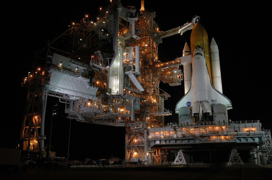 launch pad infrastructure night