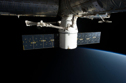 satellite orbit space station solar panels